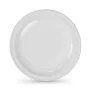 Set of reusable plates Algon Circular White Plastic 22 x 22 x 1,5 cm (6 Units) by Algon, Turntables - Ref: S2229531, Price: 3...