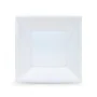 Set of reusable plates Algon Squared White Plastic 18 x 18 x 4 cm (24 Units) by Algon, Turntables - Ref: S2229542, Price: 27,...