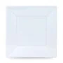 Set of reusable plates Algon Squared White Plastic 23 x 23 x 2 cm (48 Units) by Algon, Turntables - Ref: S2229543, Price: 30,...