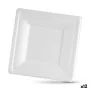 Set de Platos Algon Desechables Blanco Caña de Azúcar Cuadrado 16 cm (12 Unidades) de Algon, Platos - Ref: S2229559, Precio: ...