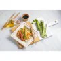 Plate set Algon Disposable White Sugar Cane Squared 26 cm (24 Units) by Algon, Turntables - Ref: S2229562, Price: 17,19 €, Di...