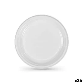 Set de platos reutilizables Algon Blanco 20,5 x 20,5 x 2 cm (36 Unidades) de Algon, Platos - Ref: S2229566, Precio: 19,60 €, ...