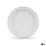 Set of reusable plates Algon White 22 x 22 x 1,5 cm (36 Units) by Algon, Turntables - Ref: S2229567, Price: 18,30 €, Discount: %