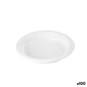 Set of reusable plates Algon White Plastic 20,5 x 20,5 x 3 cm (6 Units) by Algon, Turntables - Ref: S2229586, Price: 31,92 €,...