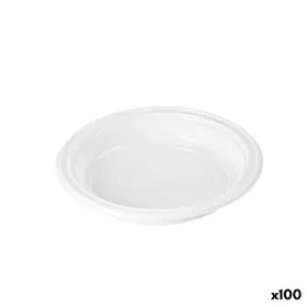 Set de platos reutilizables Algon Blanco Plástico 20,5 x 20,5 x 3 cm (6 Unidades) de Algon, Platos - Ref: S2229586, Precio: 3...