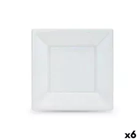 Set de platos reutilizables Algon Blanco Plástico 18 x 18 x 1,5 cm (36 Unidades) de Algon, Platos - Ref: S2229595, Precio: 19...