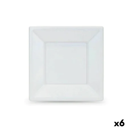 Set di piatti riutilizzabili Algon Bianco Plastica 18 x 18 x 1,5 cm (36 Unità) di Algon, Piatti - Rif: S2229595, Prezzo: 19,6...