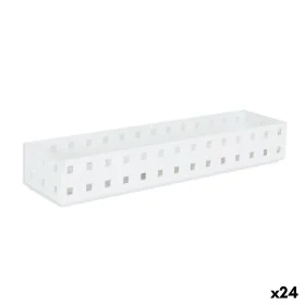 Organizador de Gavetas Confortime Branco 27,6 x 6,6 x 4,3 cm (24 Unidades) de Confortime, Prateleiras e estantes - Ref: S2229...