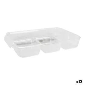 Organizador Multiusos Confortime Transparente 37,5 x 23,5 x 5, cm (12 Unidades) de Confortime, Soportes y dispensadores - Ref...