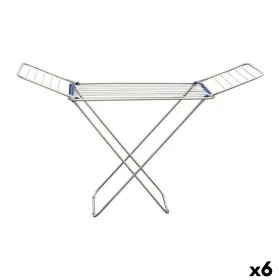 Faltbarer Wäscheständer Confortime Aluminium Silberfarben Blau 175 x 55 x 110 cm (6 Stück) von Confortime, Wäscheständer - Re...