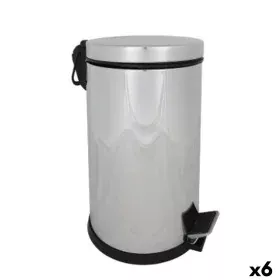 Waste bin Confortime Silver 8 L (6 Units) by Confortime, Bathroom Bins - Ref: S2229738, Price: 71,00 €, Discount: %