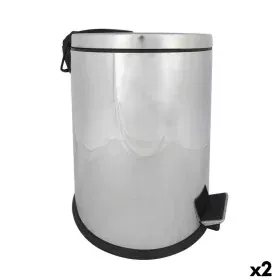 Cubo de basura Confortime Plateado 30 L (2 Unidades) de Confortime, Cubos de basura para baño - Ref: S2229741, Precio: 60,38 ...