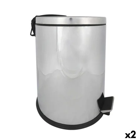 Cubo de basura Confortime Plateado 30 L (2 Unidades) de Confortime, Cubos de basura para baño - Ref: S2229741, Precio: 60,38 ...