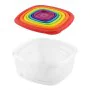 Set de Fiambreras Privilege Multicolor Apilable Cuadrado 7 Piezas (12 Unidades) de Privilege, Almacenamiento de alimentos - R...