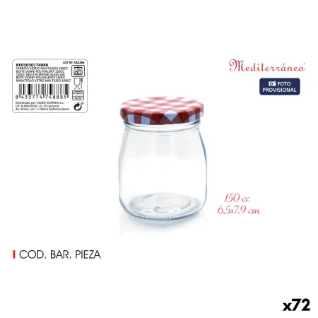 Barattolo Mediterraneo Vetro 150 ml (72 Unità) di Mediterraneo, Conservazione di alimenti - Rif: S2229791, Prezzo: 31,36 €, S...