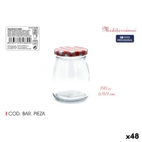 Glass Jar Mediterraneo Multi-use 190 ml Glass (48 Units) by Mediterraneo, Food storage - Ref: S2229792, Price: 24,79 €, Disco...