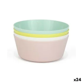 Set of bowls Dem Multicolour 4 Pieces Plastic 12 x 12 x 5 cm (4 Pieces) (24 Units) by Dem, Plates and dishes - Ref: S2229825,...