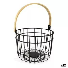 Panier décoratif Quttin Rustic Ronde 4 mm 28 x 26,5 x 22 cm (12 Unités) de Quttin, Boîtes - Réf : S2229856, Prix : 75,60 €, R...