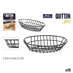 Breadbasket Quttin Metal Oval 23 x 16,5 x 5,5 cm (12 Units) by Quttin, Food storage - Ref: S2229884, Price: 32,75 €, Discount: %