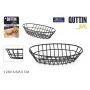 Cesta do Pão Quttin Metal Oval 23 x 16,5 x 5,5 cm (12 Unidades) de Quttin, Armazenamento de alimentos - Ref: S2229884, Preço:...