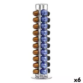 Supporto per 40 Capsule di Caffè Quttin 107235 Girevole 11,5 x 37 cm (6 Unità) di Quttin, Porta capsule - Rif: S2230114, Prez...