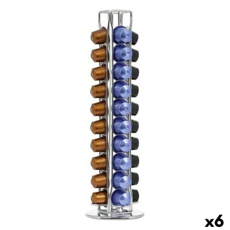 Stand for 40 Coffee Capsules Quttin 107235 Rotating 11,5 x 37 cm (6 Units) by Quttin, Coffee Capsule Holders - Ref: S2230114,...