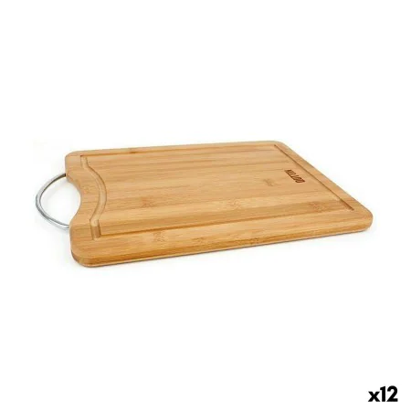 Cutting board Quttin Brown Silver Metal Bamboo 27 x 20 x 1,5 cm (12 Units) by Quttin, Chopping boards - Ref: S2230175, Price:...