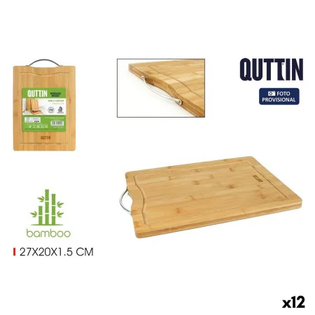 Schneidebrett Quttin Bambus 27 x 20 x 1,5 cm (12 Stück) von Quttin, Schneidbretter - Ref: S2230202, Preis: 34,53 €, Rabatt: %