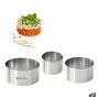 Moldes Quttin Aço inoxidável Prateado 10 x 10 x 5 cm (12 Unidades) (3 pcs) de Quttin, Formas para tartes e biscoitos - Ref: S...