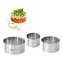 Moldes Quttin Aço inoxidável Prateado 10 x 10 x 5 cm (12 Unidades) (3 pcs) de Quttin, Formas para tartes e biscoitos - Ref: S...