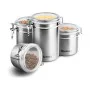 Tin Quttin Circular Hermetic Stainless steel 10 x 10,5 cm (12 Units) by Quttin, Airtight jars and accessories - Ref: S2230296...