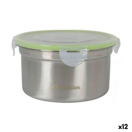 Boîte à lunch hermétique Quttin Ronde 900 ml Acier inoxydable (12 Unités) de Quttin, Stockage des aliments - Réf : S2230302, ...