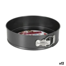 Molde Desmontable Quttin Negro Acero de carbono 24 x 7 cm (12 Unidades) de Quttin, Moldes para tartas y bizcochos - Ref: S223...