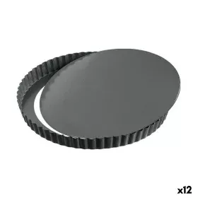 Stampo Removibile Quttin Nero Acciaio al carbonio 24 x 2,8 cm (12 Unità) di Quttin, Stampi per torte e pan di spagna - Rif: S...