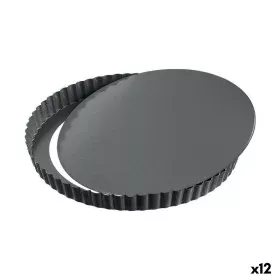 Stampo Removibile Quttin Nero Acciaio al carbonio 32 x 2,8 cm (12 Unità) di Quttin, Stampi per torte e pan di spagna - Rif: S...