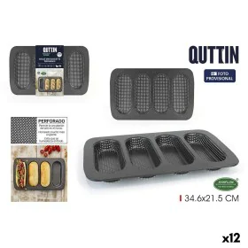 Stampo sagomato Quttin Baguette 0,5 mm 34,6 x 21,5 x 3 cm (12 Unità) di Quttin, Teglie per pane - Rif: S2230397, Prezzo: 78,8...