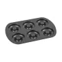 Molde para Horno Quttin Rosquillas Acero al carbono Negro 32 x 21 x 2,3 cm (12 Unidades) de Quttin, Moldes para tartas y bizc...