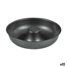 Molde para Horno Quttin Rosquillas Acero al carbono Negro Ø 21 cm 21 x 5 cm (12 Unidades) de Quttin, Moldes para tartas y biz...