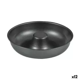 Molde para o Forno Quttin Dónutes Aço com carbono Preto Ø 21 cm 21 x 5 cm (12 Unidades) de Quttin, Formas para tartes e bisco...