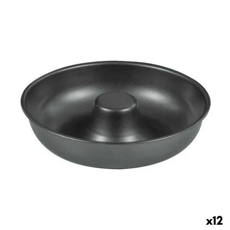 Molde para Horno Quttin Rosquillas Acero al carbono Negro Ø 21 cm 21 x 5 cm (12 Unidades) de Quttin, Moldes para tartas y biz...