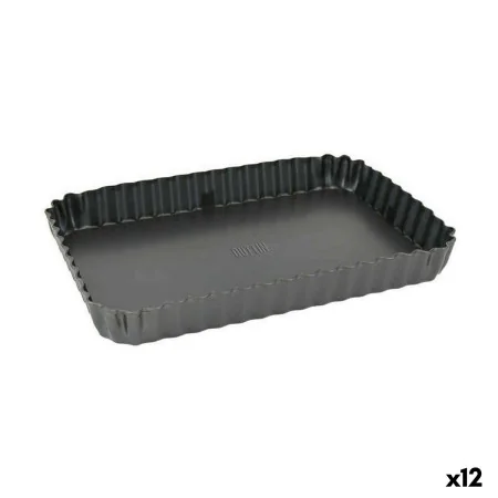 Kuchenspringform Quttin Schwarz Kohlenstoffstahl 25,5 x 17,2 x 3 cm (12 Stück) von Quttin, Kuchen- und Biskuit-Formen - Ref: ...