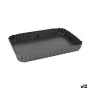 Moule amovible Quttin Noir Acier au carbone 25,5 x 17,2 x 3 cm (12 Unités) de Quttin, Moules pour gâteaux et biscuits - Réf :...