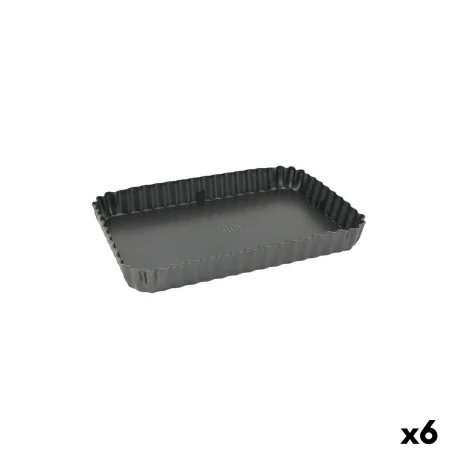 Molde Desmontável Quttin Retangular 27,3 x 20 x 3 cm (6 Unidades) de Quttin, Formas para tartes e biscoitos - Ref: S2230422, ...