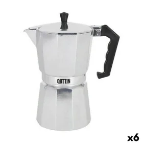 Italian Coffee Pot Quttin 6 Cups Aluminium (6 Units) by Quttin, Stovetop Coffee Makers - Ref: S2230456, Price: 44,52 €, Disco...