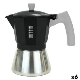 Italian Coffee Pot Quttin 6 Cups Aluminium Steel 300 ml (6 Units) by Quttin, Stovetop Coffee Makers - Ref: S2230464, Price: 6...