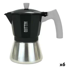 Italian Coffee Pot Quttin 6 Cups Aluminium Steel 300 ml (6 Units) by Quttin, Stovetop Coffee Makers - Ref: S2230464, Price: 7...