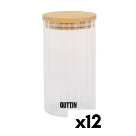 Barattolo In Vetro Trasparente Quttin 9 x 16 cm 780 ml 9 x 16,5 cm (12 Unità) di Quttin, Conservazione di alimenti - Rif: S22...