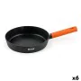 Poêle Quttin Gastro Noir Orange 37,5 x 23 x 5 cm (6 Unités) de Quttin, Grandes sauteuses - Réf : S2230630, Prix : 59,16 €, Re...