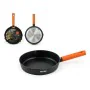 Poêle Quttin Gastro Noir Orange 37,5 x 23 x 5 cm (6 Unités) de Quttin, Grandes sauteuses - Réf : S2230630, Prix : 59,16 €, Re...