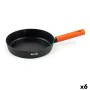 Poêle Quttin Gastro Noir Orange 42 x 27,5 x 5,4 cm (6 Unités) de Quttin, Grandes sauteuses - Réf : S2230632, Prix : 73,64 €, ...